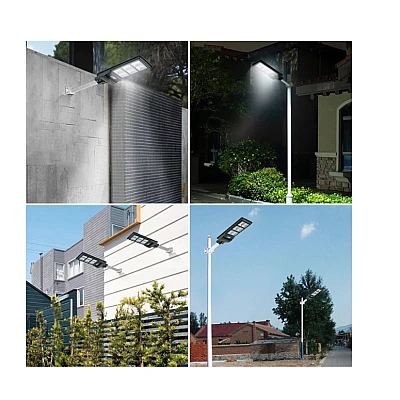 Lampa solara stradala LED 300W cu panou fotovoltaic cu 6 casete Lampa solara stradala LED 300W cu panou fotovoltaic cu 6 casete