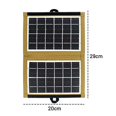 UB Panou solar Portabil 4W CL-670 cu husa textila maro MK