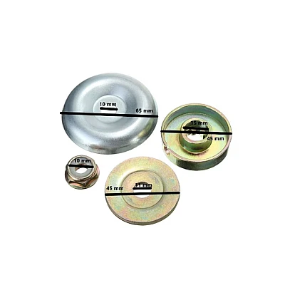 Kit reparatie angrenaj unghiular motocoasa set flansa saiba piulita Kit reparatie angrenaj unghiular motocoasa set flansa saiba piulita