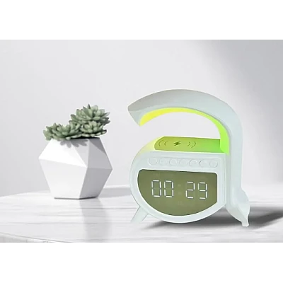 Boxa A16 cu incarcare Wireless si LED Lampa de Atmosfera 6 Moduri de Lumina Boxa A16 cu incarcare Wireless si LED Lampa de Atmosfera 6 Moduri de Lumina