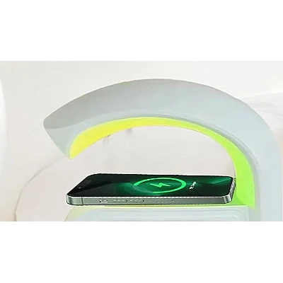 Boxa A16 cu incarcare Wireless si LED Lampa de Atmosfera 6 Moduri de Lumina Boxa A16 cu incarcare Wireless si LED Lampa de Atmosfera 6 Moduri de Lumina