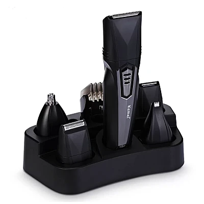 Aparat de tuns 8 in 1 Kemei KM 640 capilar si contur acumulator negru Aparat de tuns 8 in 1 Kemei KM 640 capilar si contur acumulator negru