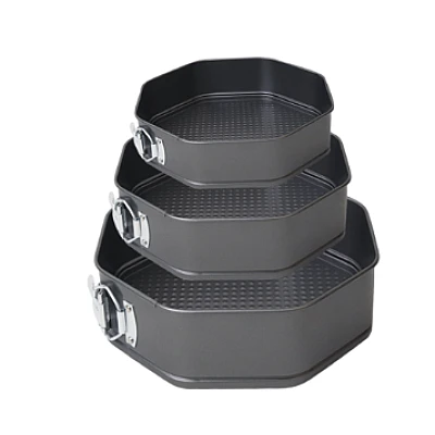 Set 3 forme pentru torturi sau prajituri model octogonal Set 3 forme pentru torturi sau prajituri model octogonal