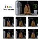 Umidificator / Difuzor aromaterapie model lemn natur cu LED 7 culori Umidificator / Difuzor aromaterapie model lemn natur cu LED 7 culori