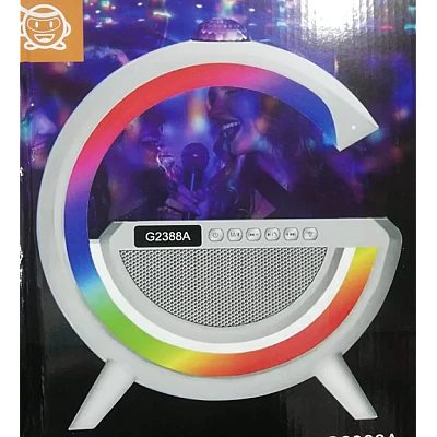 Boxa Bluetooth G2388A cu incarcare wireless lumina RGB si proiectie pe tavan Boxa Bluetooth G2388A cu incarcare wireless lumina RGB si proiectie pe tavan