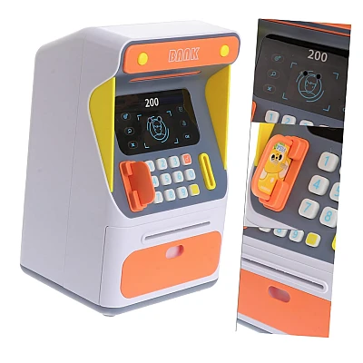 Jucarie interactiva bancomat ATM senzor de recunoastere faciala si PIN Jucarie interactiva bancomat ATM senzor de recunoastere faciala si PIN