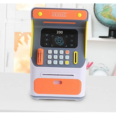 Jucarie interactiva bancomat ATM senzor de recunoastere faciala si PIN Jucarie interactiva bancomat ATM senzor de recunoastere faciala si PIN