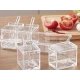Organizator cu 4 recipiente transparente pentru condimente