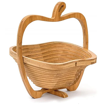 Cos de fructe pliabil in forma de mar din bambus Cos de fructe pliabil in forma de mar din bambus