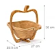 Cos de fructe pliabil in forma de mar din bambus Cos de fructe pliabil in forma de mar din bambus