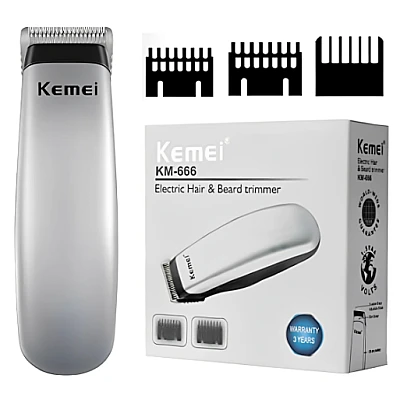 Mini masina de tuns Kemei KM 666 cu 3 numere Mini masina de tuns Kemei KM 666 cu 3 numere