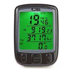 Kilometraj digital bicicleta SD 563A cu fir 25 functii afisaj temperatura ora comparator