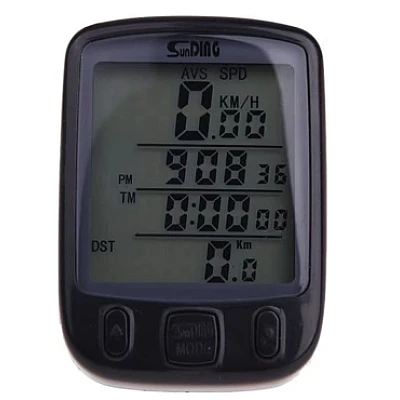 Kilometraj digital bicicleta SD 563A cu fir 25 functii afisaj temperatura ora comparator Kilometraj digital bicicleta SD 563A cu fir 25 functii afisaj temperatura ora comparator