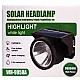 Lanterna puternica de cap WH 9958B cu panou solar