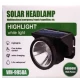 Lanterna puternica de cap WH 9958B cu panou solar