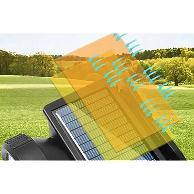 Lanterna puternica de cap WH 9958B cu panou solar