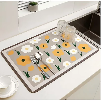 Covoras absorbant bucatarie 30x40 cm Flowers Covoras absorbant bucatarie 30x40 cm Flowers