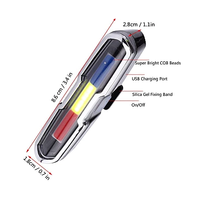 Lampa spate pentru bicicleta ZH 1808 cu lumina in 3 culori Lampa spate pentru bicicleta ZH 1808 cu lumina in 3 culori