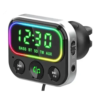 Modulator Transmitator FM Auto BC79 Bluetooth QC 3.0 negru Modulator Transmitator FM Auto BC79 Bluetooth QC 3.0 negru