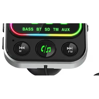 Modulator Transmitator FM Auto BC79 Bluetooth QC 3.0 negru Modulator Transmitator FM Auto BC79 Bluetooth QC 3.0 negru