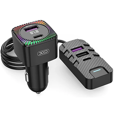 Modulator FM Bluetooth CSII cu 2 x USB C si 3 x USB A Modulator FM Bluetooth CSII cu 2 x USB C si 3 x USB A