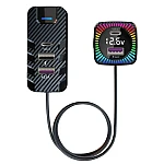 Modulator FM Bluetooth CSII cu 2 x USB C si 3 x USB A