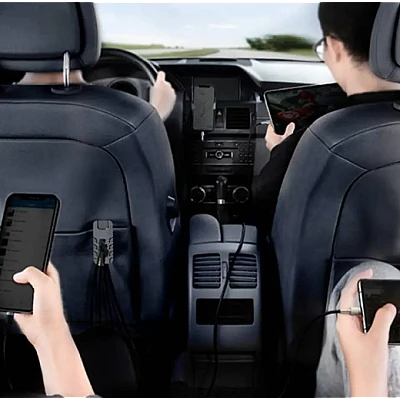 Modulator FM Bluetooth CSII cu 2 x USB C si 3 x USB A Modulator FM Bluetooth CSII cu 2 x USB C si 3 x USB A