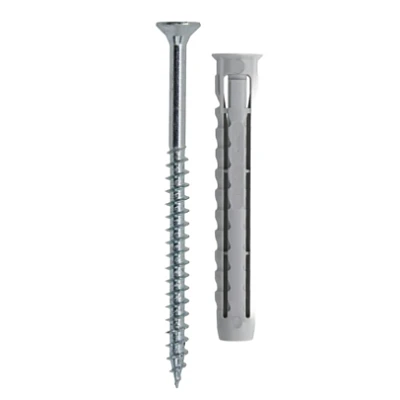 Set 50 Dibluri universale din plastic cu suruburi 6 x 60 mm Set 50 Dibluri universale din plastic cu suruburi 6 x 60 mm
