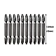 Set 10 Biti de impact cu 2 capete 65mm prindere 1/4 hexagonal Set 10 Biti de impact cu 2 capete 65mm prindere 1/4 hexagonal
