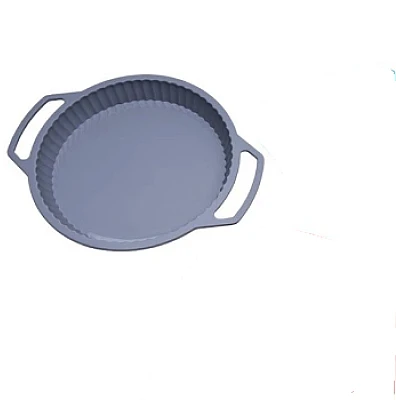 Forma rotunda din silicon pentru Copt Prajituri 24x3.5 cm Gri Forma rotunda din silicon pentru Copt Prajituri 24x3.5 cm Gri
