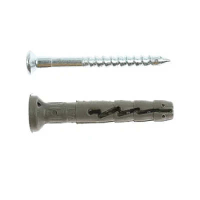 Set 50 Dibluri universale din plastic cu suruburi 6 x 40 mm Set 50 Dibluri universale din plastic cu suruburi 6 x 40 mm