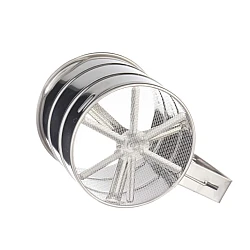 Cana cu sita pentru cernut faina,zahar pudra inox 250 gr