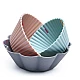 Set 6 forme silicon pentru briose modele diferite Set 6 forme silicon pentru briose modele diferite