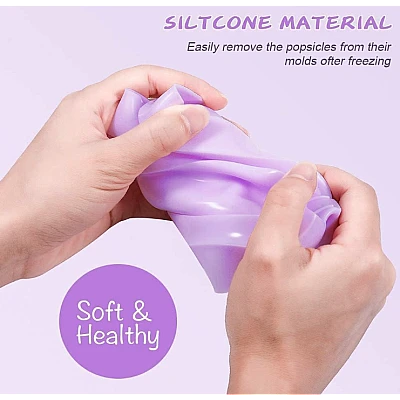Forma silicon pentru inghetata Pepa Urs Iepure 3 cavitati Mov 19 cm Forma silicon pentru inghetata Pepa Urs Iepure 3 cavitati Mov 19 cm