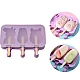 Forma silicon pentru inghetata Pepa Urs Iepure 3 cavitati Mov 19 cm Forma silicon pentru inghetata Pepa Urs Iepure 3 cavitati Mov 19 cm