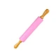 Sucitor aluat Lemn Silicon 43 cm Roz Maro Sucitor aluat Lemn Silicon 43 cm Roz Maro