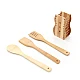 Set 3 ustensile bambus cu suport decor