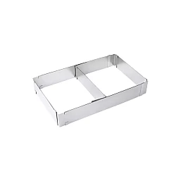 Forma dreptunghiulara pentru tort reglabila de 28 pana la 53 cm H-8CM