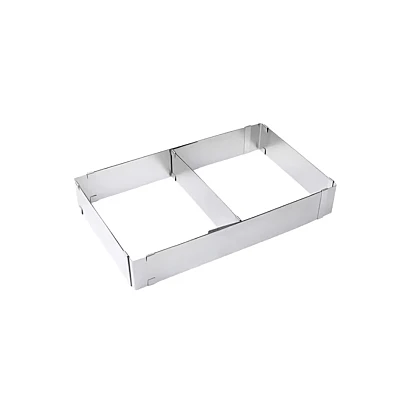 Forma dreptunghiulara pentru tort reglabila de 28 pana la 53 cm H-8CM Forma dreptunghiulara pentru tort reglabila de 28 pana la 53 cm H-8CM