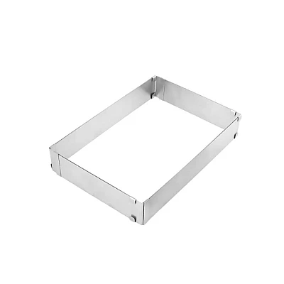 Forma dreptunghiulara pentru tort reglabila de 28 pana la 53 cm H-8CM Forma dreptunghiulara pentru tort reglabila de 28 pana la 53 cm H-8CM