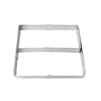 Forma dreptunghiulara pentru tort reglabila de 28 pana la 53 cm H-8CM Forma dreptunghiulara pentru tort reglabila de 28 pana la 53 cm H-8CM