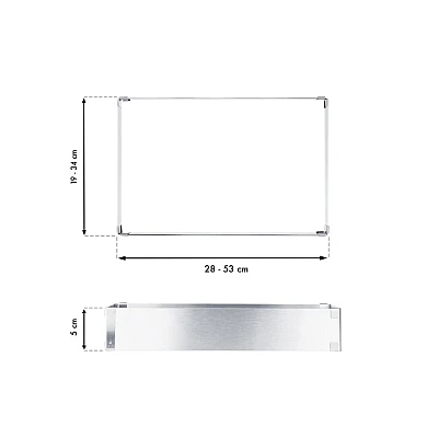 Forma dreptunghiulara pentru tort reglabila de 28 pana la 53 cm H-8CM Forma dreptunghiulara pentru tort reglabila de 28 pana la 53 cm H-8CM