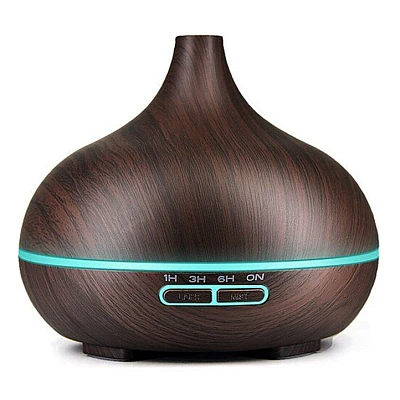 Umidificator de Aer 300ml LED DARK WOOD Difuzor Umidificator de Aer 300ml LED DARK WOOD Difuzor