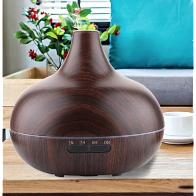 Umidificator de Aer 300ml LED DARK WOOD Difuzor Umidificator de Aer 300ml LED DARK WOOD Difuzor
