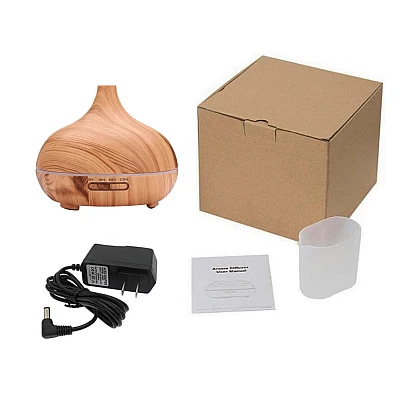 Umidificator de Aer 300ml LED model NATURAL WOOD Difuzor Umidificator de Aer 300ml LED model NATURAL WOOD Difuzor