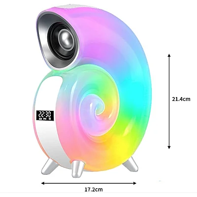 Boxa portabila cu lumini in forma de MELC ceas bluetooth KP 556 Boxa portabila cu lumini in forma de MELC ceas bluetooth KP 556