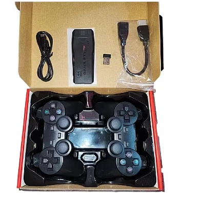 Set Consola gaming 4K retro cu 2x controller wireless dual 2,4G stick jocuri video plug-and-play HDMI USB Set Consola gaming 4K retro cu 2x controller wireless dual 2,4G stick jocuri video plug-and-play HDMI USB