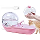 Dispenser de apa pentru animalute cu rezervor tip melc Dispenser de apa pentru animalute cu rezervor tip melc