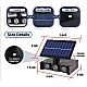 Lampa solara de perete 6 LED lumina RGB multicolora Lampa solara de perete 6 LED lumina RGB multicolora