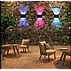 Lampa solara de perete 6 LED lumina RGB multicolora Lampa solara de perete 6 LED lumina RGB multicolora